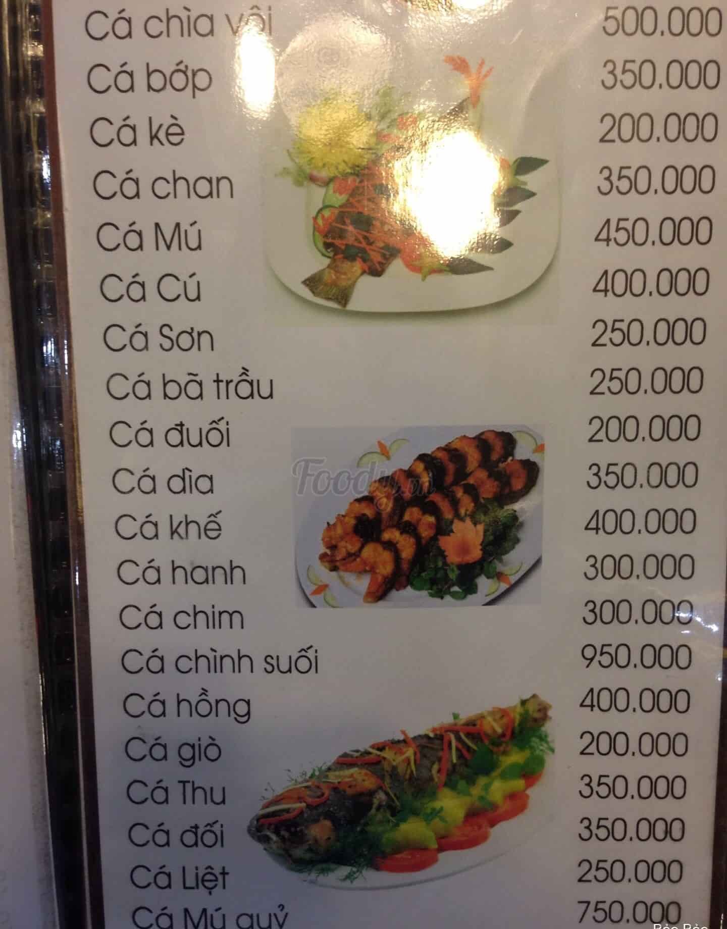 Giá các loại cá
